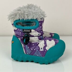 Bogs Kids Purple and Teal Snow Boots